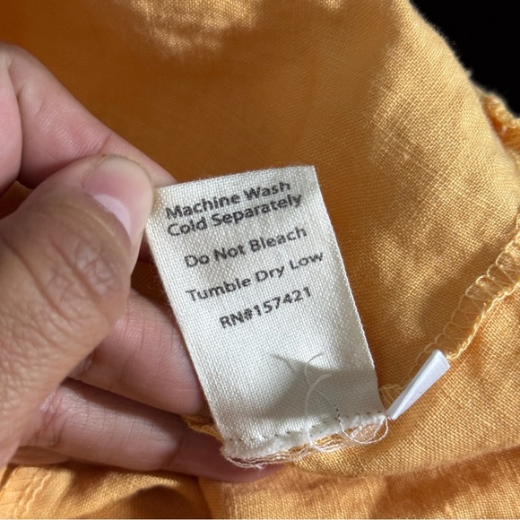 FiloSofia MEDIUM Sam Yellow 100% Linen Jumpsuit USA Made - Picture 11 of 11